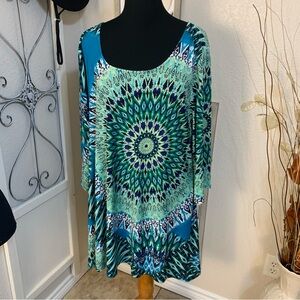 Monroe & Main long tunic top shirt blouse, size 3X
